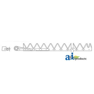 801-399 - 7', Black 11ga under serrated, Bolt-On