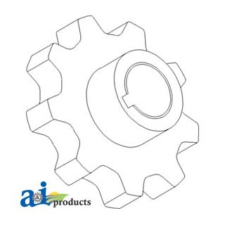 87283436 - Sprocket, Lower Clean Grain Elevator
