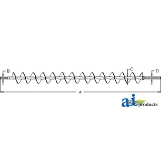 87730185 - Auger, Tailings; Ext Wear