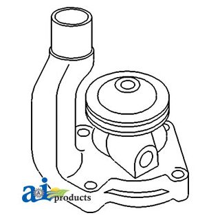 AF2368R - Water Pump w/ Pulley