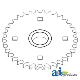 AH116232 - Sprocket Assy., Slip Clutch, Feeder House