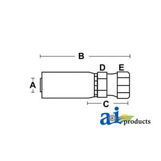 F-BSPX-10-12 - Hc-F-Bspx Female Bsp Parallel Pipe - Swivel - Straight