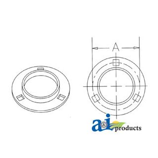 F347-I - Flange, Bearing; 3 Bolt