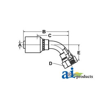 FJX45-10-12-W - (HW-FJX45) JIC 37