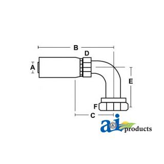 FJX90L-16-16 - (HC-FJX90L) Female JIC 37