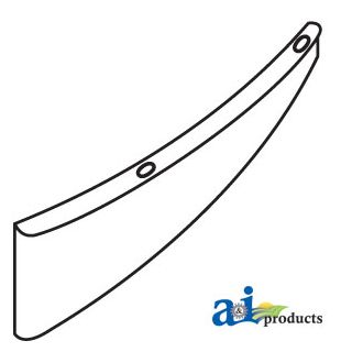 H150404 - Deflector; Straw Chopper, Inner, Lh, Wide Spread